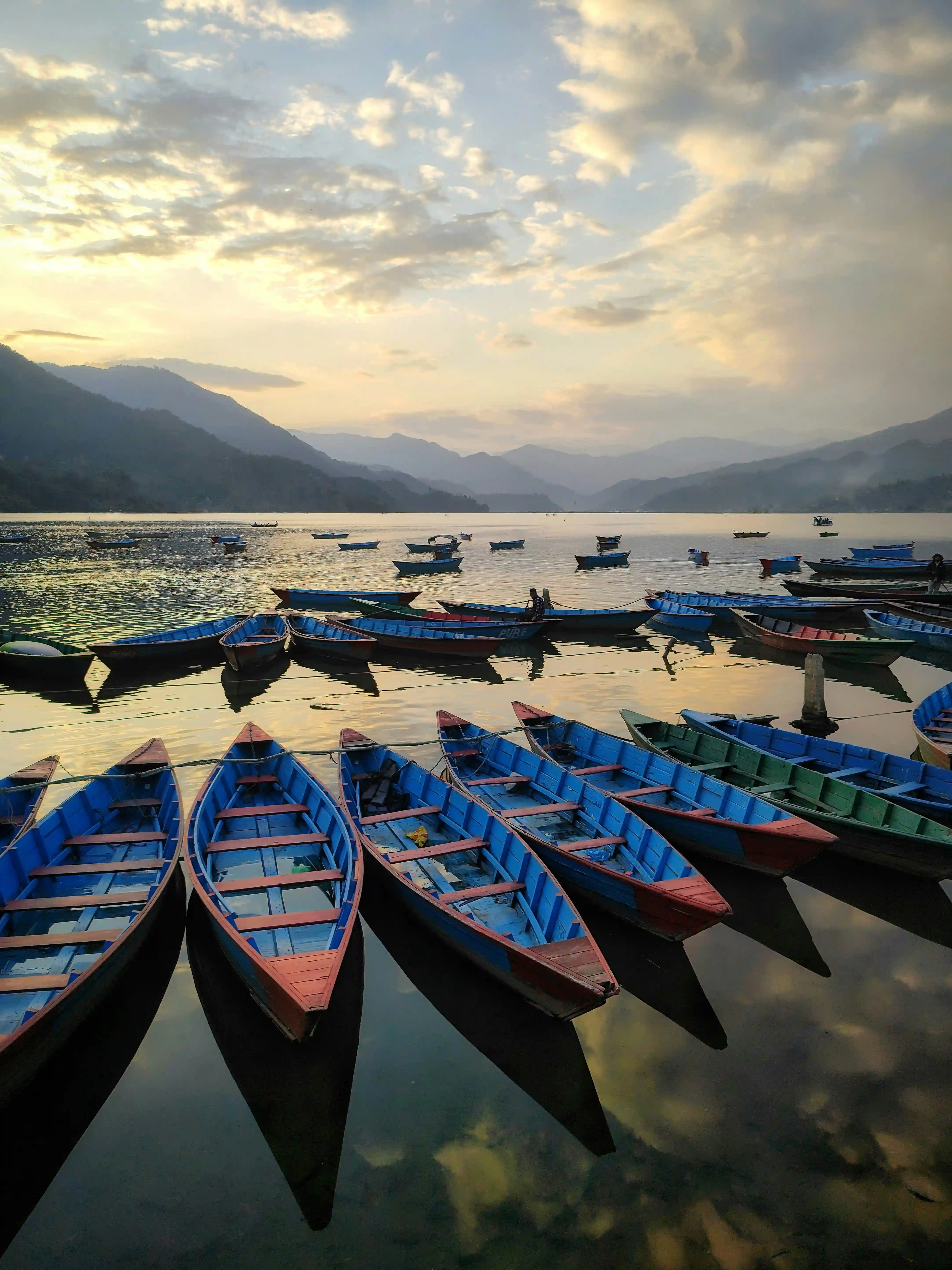 Phewa Lake in the evening